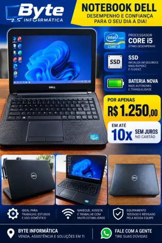 Notebook Dell 10x sem juros