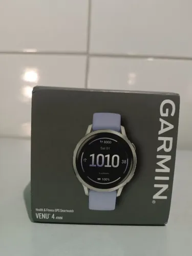 GARMIN VENU 4 ( 41mm ) PRATA E PULSEIRA LAVANDA