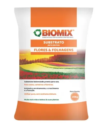 Substrato para Plantas, Flores e Folhagens Biomix 20 kg