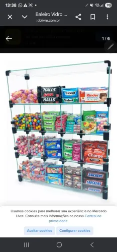 Expositor de vidro 