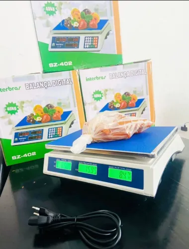 Balança Digital 40kg - Função Tara e Calculadora Automática!