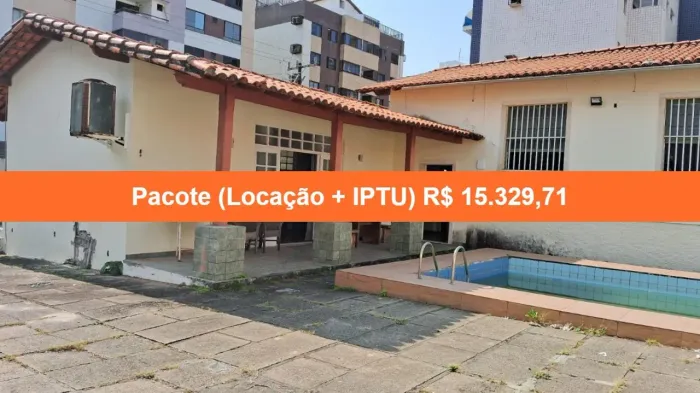Casa comercial para locação em Salvador-BA, Costa Azul - 3 quartos, 1 suíte, 2 salas, 4 ba
