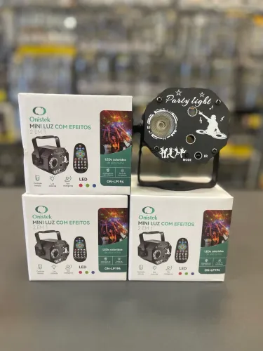 MINI CANHÃO DE LED COM CABEÇA GIRATÓRIA ?