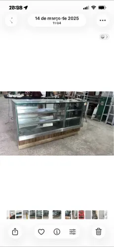 Venda de vitrine geminada quente(estufa)e expositora (fria)