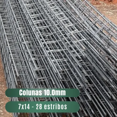 Coluna 3/8 10mm - 7x14 - 6 METROS (CA50 28 Estribos)