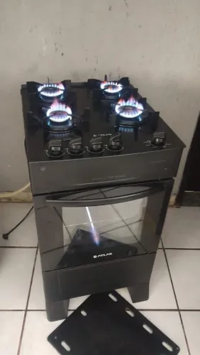 Fogão funcionando tudo