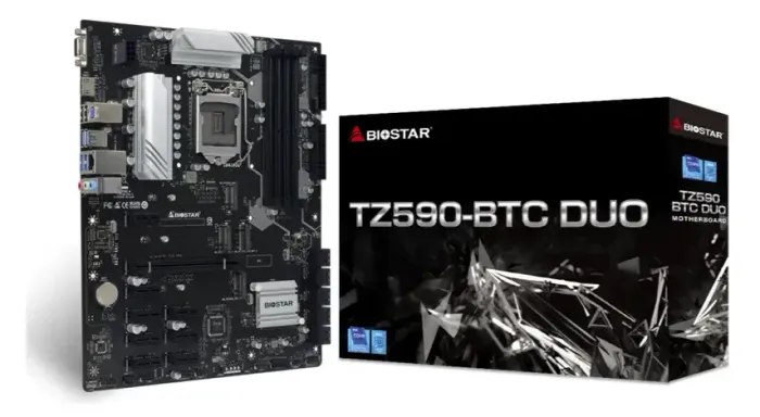 Placa Mãe Biostar Tz590-pro Duo Intel Lga 1200 Ddr4 Atx Preto