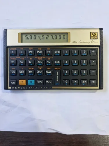 Calculadora HP 12c 30th Anniversary Edition - COMPLETA NA CAIXA (Item de Coleção)