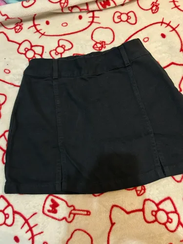 saia jeans preta