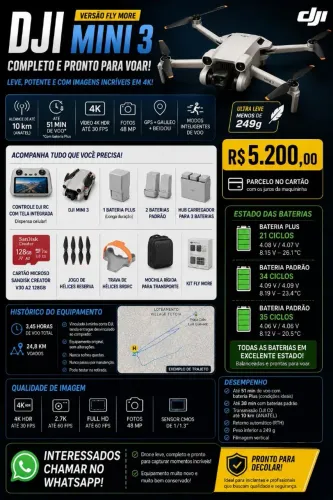 Drone Dji Mini 3 Combo FlyMore Plus