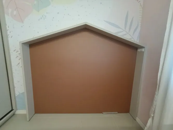 Cabeceira infantil casinha