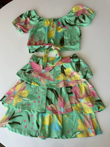 Conjunto lindo floral NOVO