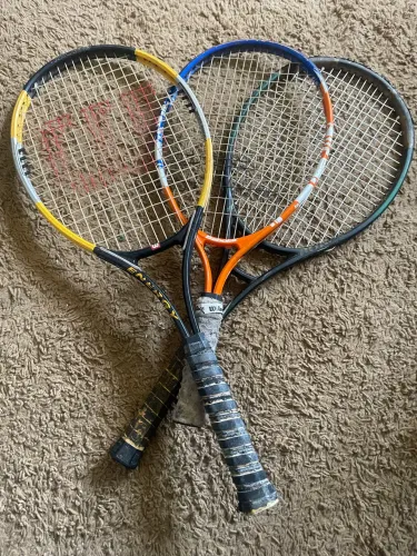 3 Raquetes de Tênis Wilson Babolat Fox - Usadas