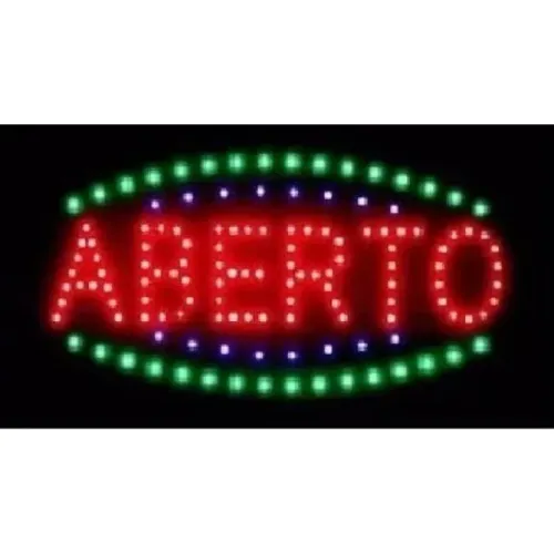Luminoso Placa Led Aberto