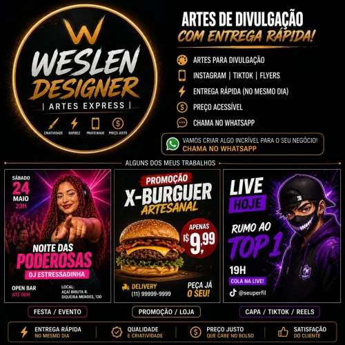 VEM FAZER UMA ARTE PRO SEU NEGÓCIO BOMBAR!!! ?