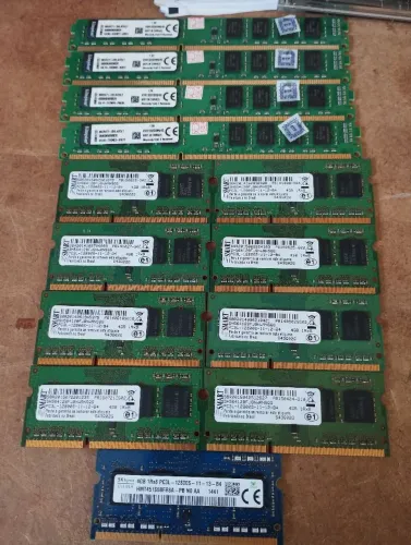 Lote memória ddr3 4gb desktop e notebook