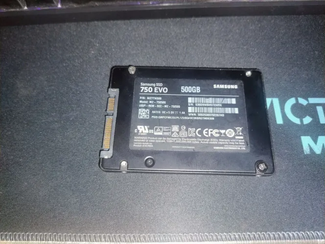 interno Samsung 870 EVO MZ-77E500 500GB preto