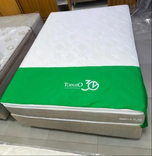 Conjunto Box de Casal Berillo 138X188X25cm - Topazio FAZEMOS ENTREGA