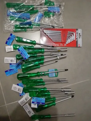 Kit de chaves de fenda Phillips Torx Canhão Profissional com kit de chave ALLEN longa mtx