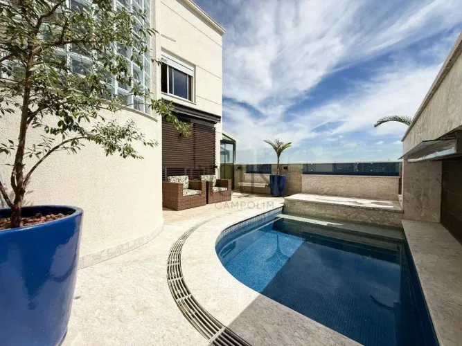 Cobertura com 4 dormitórios à venda, 341 m² por R$ 3.700.000,00 - Condomínio Único Campoli