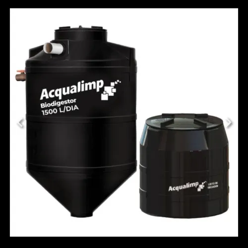 Kit Fossa Séptica Biodigestor 1.500l/dia E Leito De Secagem Acqualimp