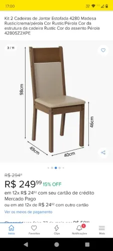 Armações de cadeira mdf