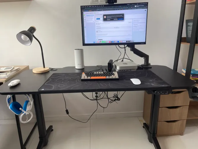 Mesa gamer elétrica com regulagem de altura e memória - ZERO