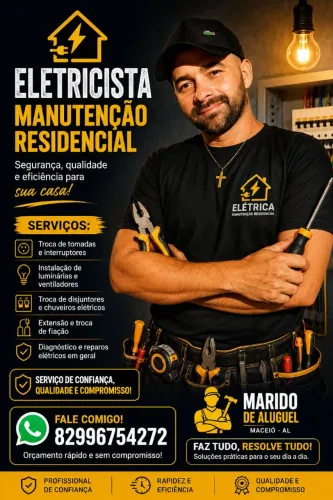 Eletricista de confiança em Maceió