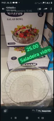 saladeira de vdro