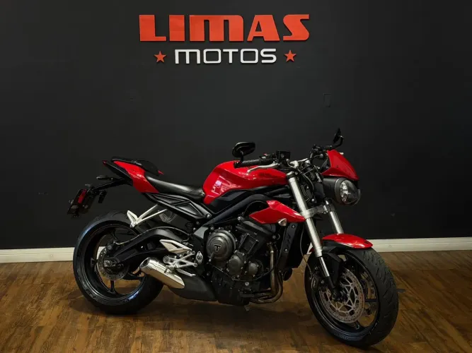 Street Triple 765S Vermelha 2018 - Apenas 39.600 KM.