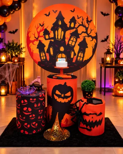 Kit Decoracao Halloween Pegue e Monte Completo