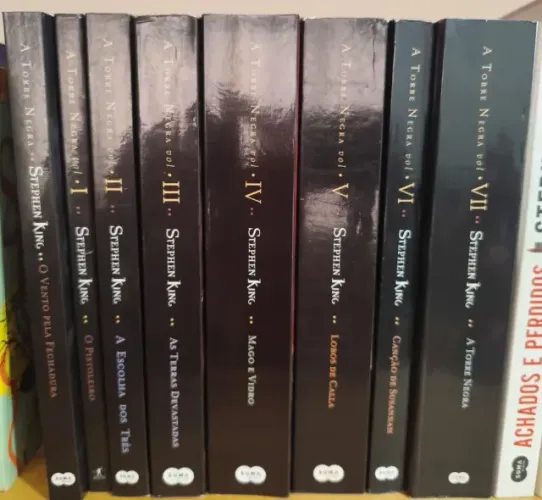 Coleção Livros A Torre Negra, Stephen King, 8 livros, excelente estado