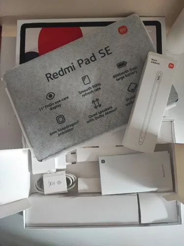 XIAOMI REDMI PAD SE 256GB + CANETA ORIGINAL+ CAIXA COMPLETA - SEMINOVO