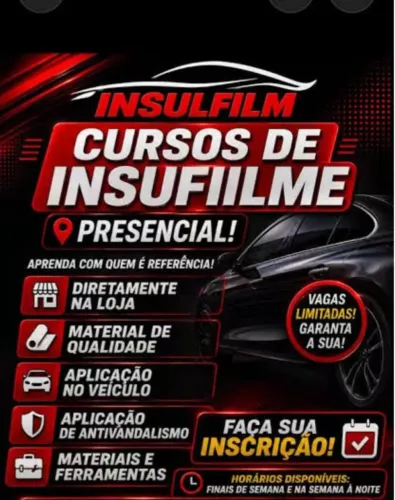 Curso instalação de insulfilm 