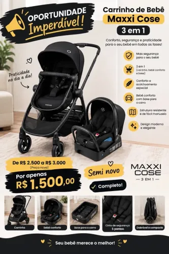 Carinho de bebe maxi cosi