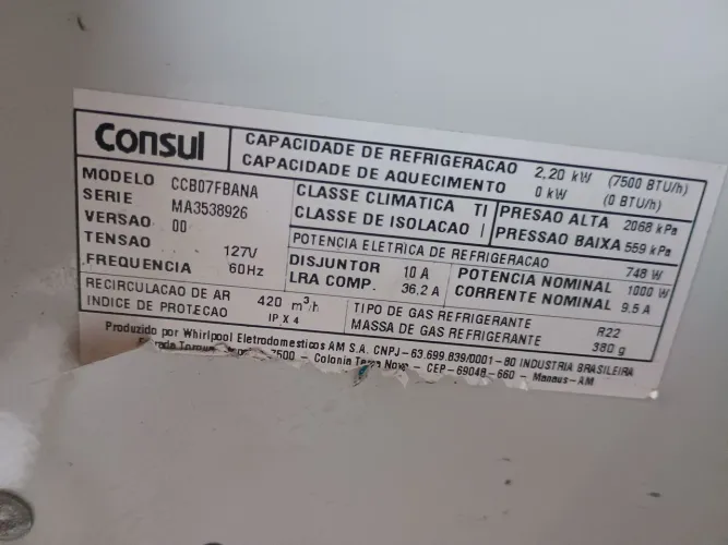 Ar condicionado de janela Consul