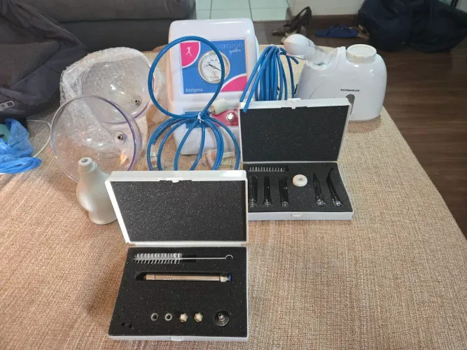 Kit Estética Completo (Vacuoterapia + Vapor) - Nunca Usado!
