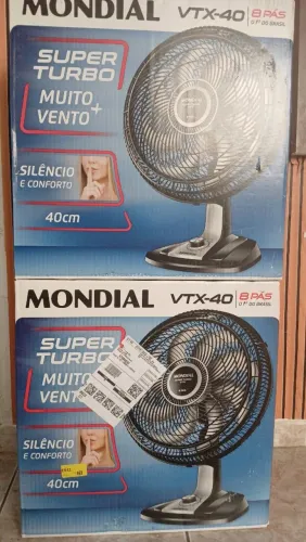 Ventilador mundial VTX-40 8 PÁS /NOVO NA CAIXA