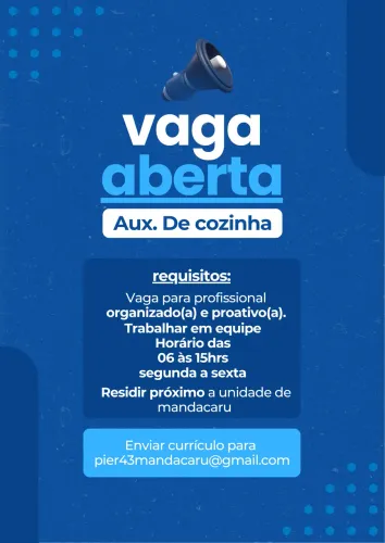 Auxiliar de cozinha 