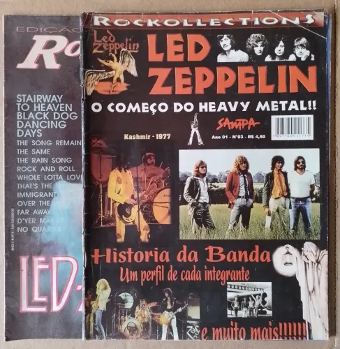 4 Revistas Rock Led Zeppelin e Outros 