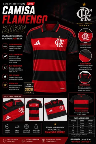 Camisa do Flamengo 2026