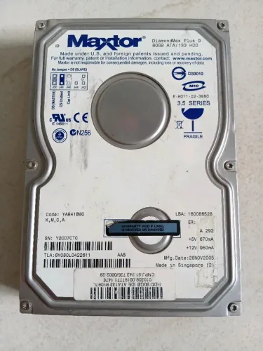 HD 80GB maxtor