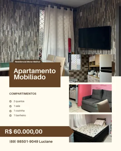 Vendo apartamento mobiliado 