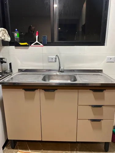 Bancada cozinha com tampo/pia