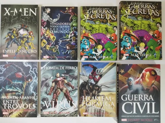 Coleção Marvel com 7 romances adaptados - Editora Novo século