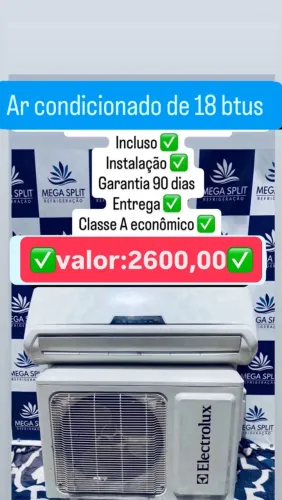 Ar condicionado de 24 btus / incluso instalação/ entrega/ garantia