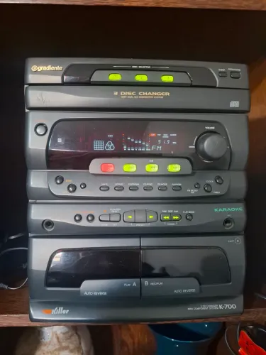 Gradiente Killer K-700 mini system + Sorround + 2 caixas de som FUNCIONANDO PERFEITAMENTE