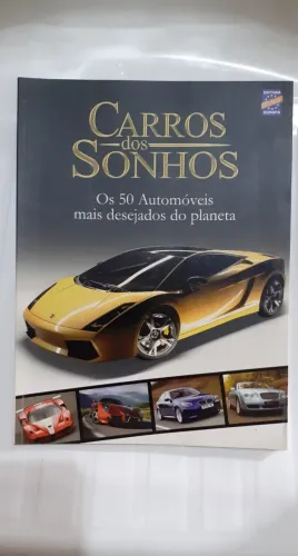  Revista CARROS DOS SONHOS OS  50 CARROS MAIS DESEJADOS DO MUNDO REVISTA SUPER CONSERVADA!