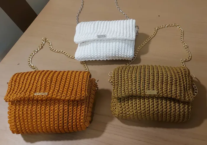 Bolsas de crochê