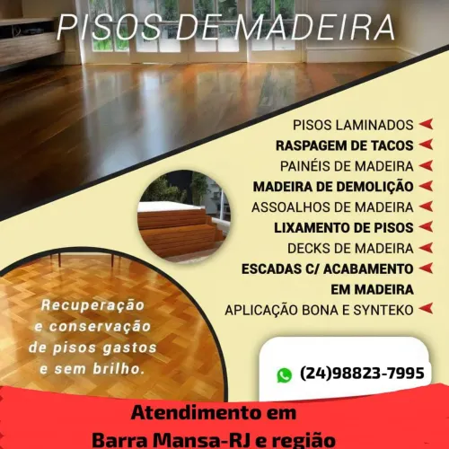 SERVIÇOS DE APLICAÇÃO DE SINTECO MADEIRA